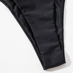 New bikini swimsuit European and American fashion plain color split swimsuit