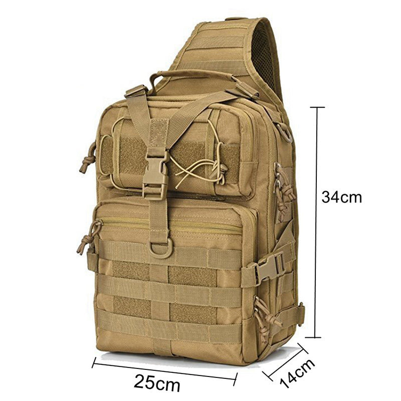 Tactical Military Shoulder Bag 20L Shoulder Backpack Army Chest Pack Outdoor Camping Hiking Fishing Hiking Backpack