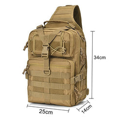 Tactical Military Shoulder Bag 20L Shoulder Backpack Army Chest Pack Outdoor Camping Hiking Fishing Hiking Backpack