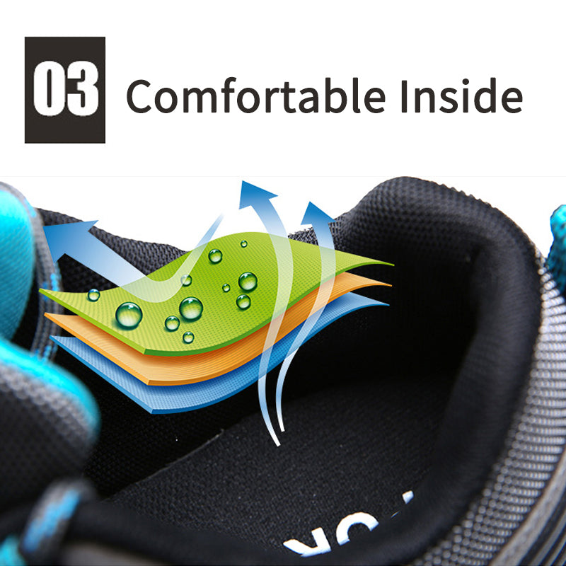 Men's casual sports breathable mountaineering shoes 2023 spring and autumn new outdoor hiking trend travel shoes men's shoes breathable without grindi