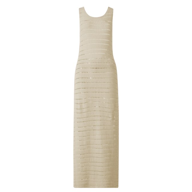 Women Sexy Hollow Out Bodycon Slit  Party Beach Cover Up Backless Dress