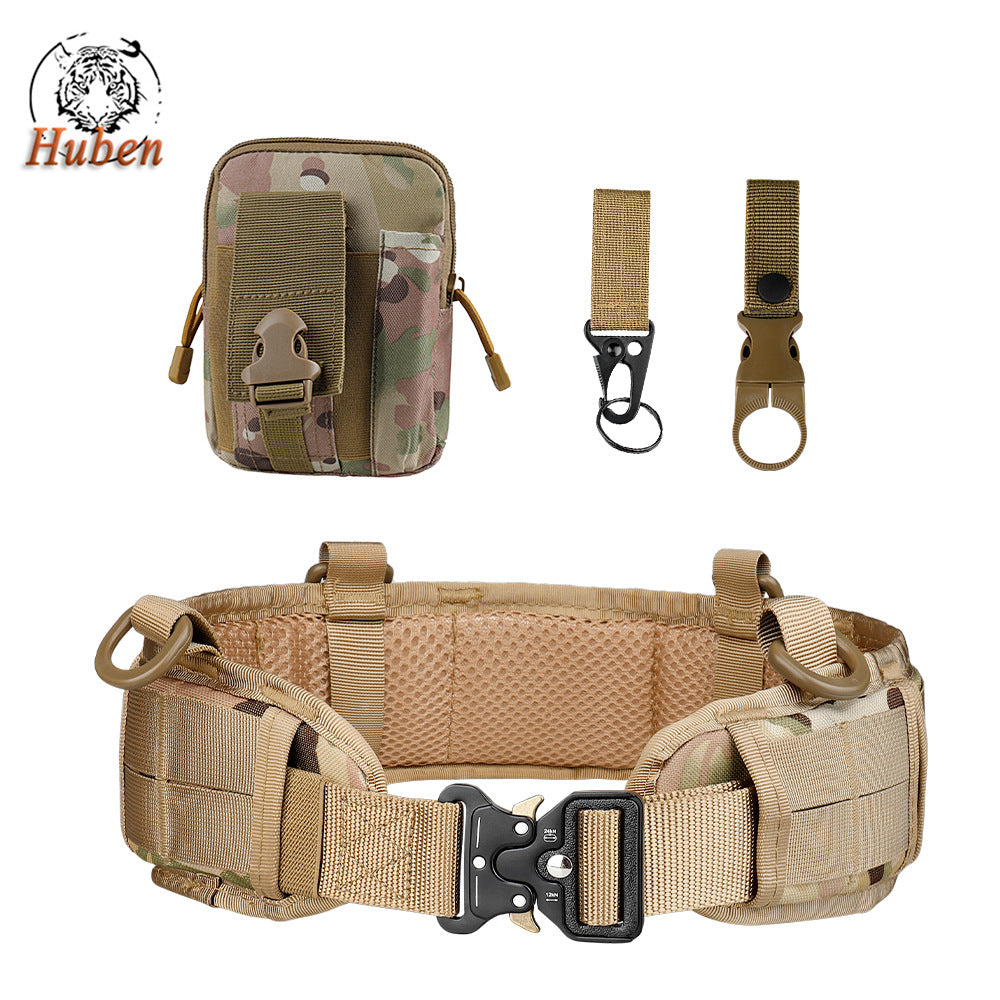 Multifunction Outdoor MOLLE Tactical Battle Belt Hunting Set Belt Military Inner Waist Belt With Phone Tool Bag For CS Shooting