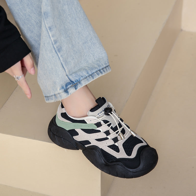 Casual Shoes Ladies Sports Shoes Outdoor Hiking Shoes Breathable  Lace-Up Women's Shoes