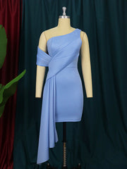 Mulheres sexy mini vestidos de festa bodycon ombro nu fita azul bainha vestido verão tamanho grande celebrar noite clube outfits