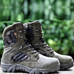 Men Desert Tactical Military Boots Mens Work Safty Shoes Special Force Waterproof Army Boot Lace Up Combat  Boots Big Size