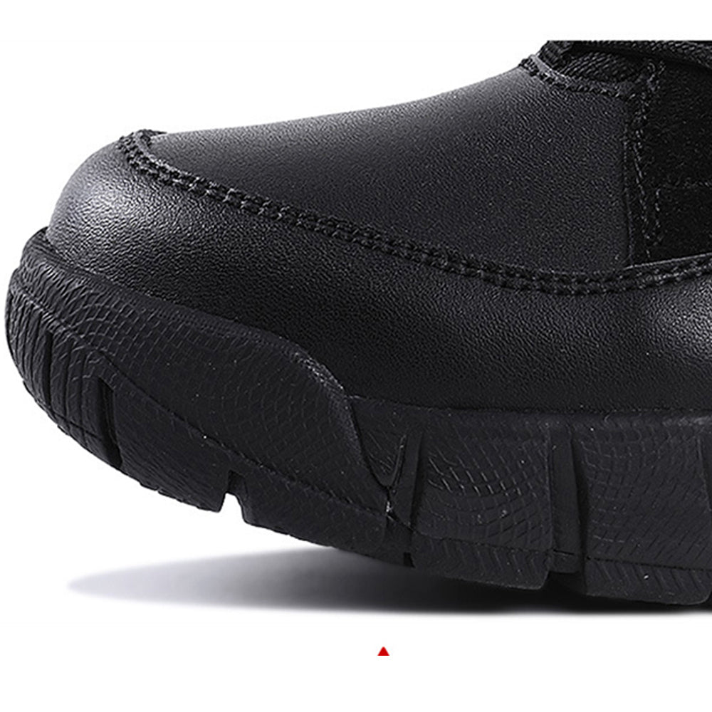 Outdoor leather hiking boots men's waterproof  sports lightweight  -cut cross-country tactical hiking desert military shoes