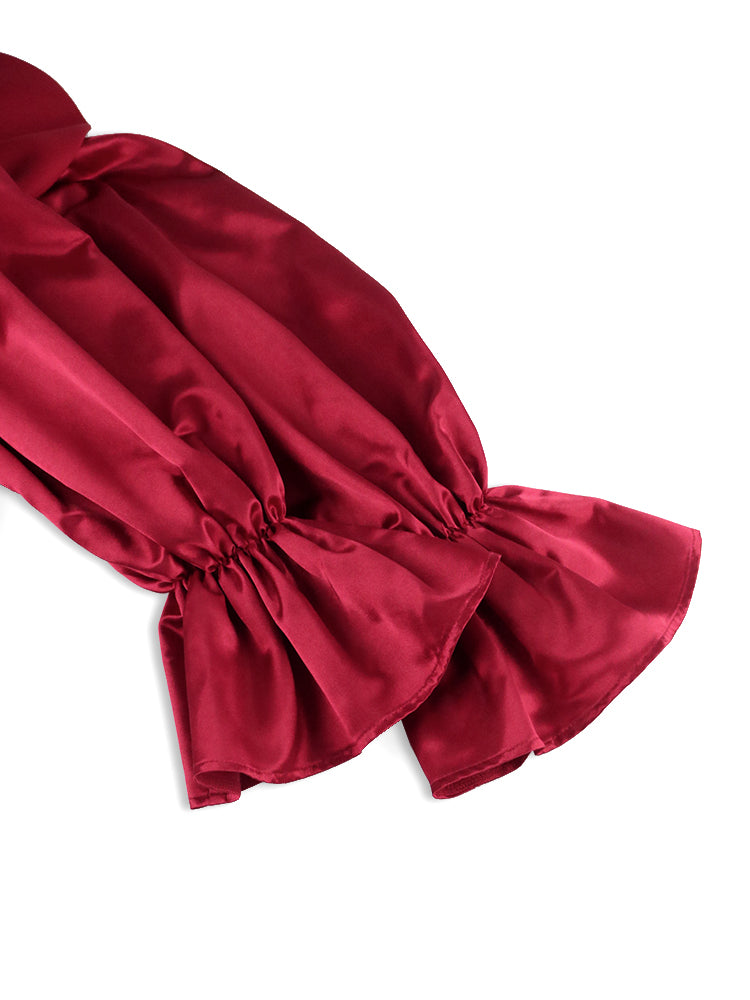 Women Long Sleeve Bodycon Dress with Bow Collar Slim Sheath Elegant Classy Office Ladies Date Out Event Large Size Female Gowns