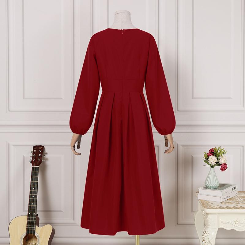 ZANZEA French Elegant Midi Dress Women Fashion Solid Robe Femme 2022 Autumn Party Bodycon Vestidos Lady OL  A Line Dresses