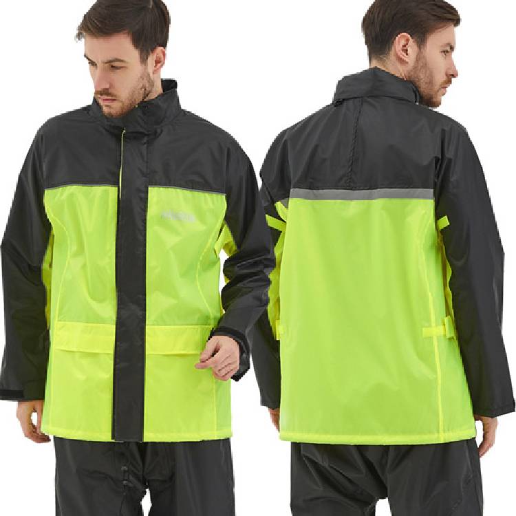 QIAN Raincoat Suit Impermeable Women/Men Hooded Motorcycle Poncho Rain Coat Motorcycle Rainwear S 4XL Hiking Fishing Rain Gear