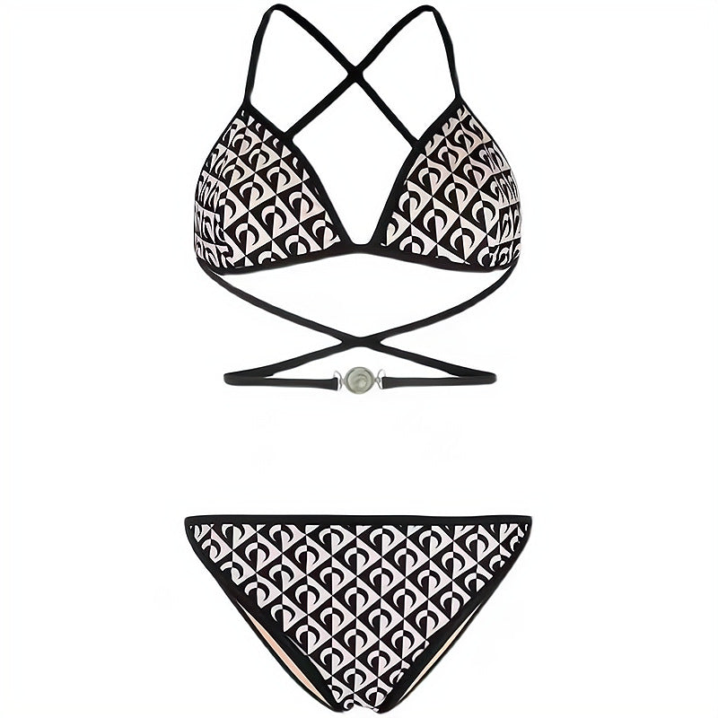 Swimsuit female new hot style ins net red style sexy split European and American bikini hot spring swimsuit
