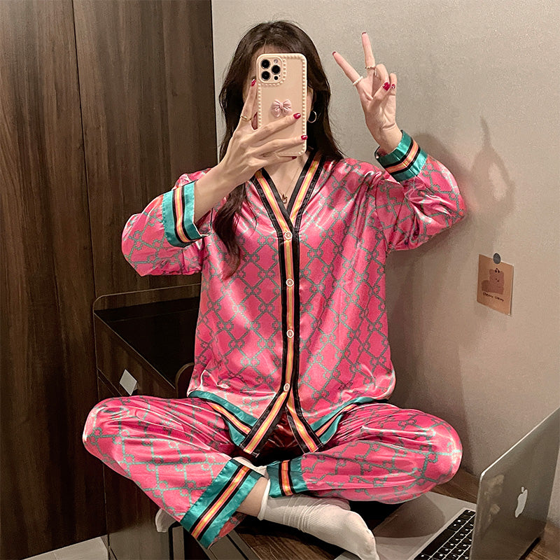 Spring and Autumn New Ladies   Class Comfortable Casual Long Sleeve Homewear Set