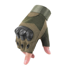 Male Female Tactical Army Military Gloves Hard Knuckle Motorcycle Gloves For Men Women Outdoor Cycling Hunting Hiking Fingerless Gloves