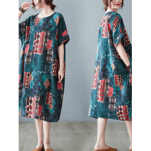 شوت سبوت 2022 فستان صيفي من القطن والكتان على الطراز الكوري القديم 