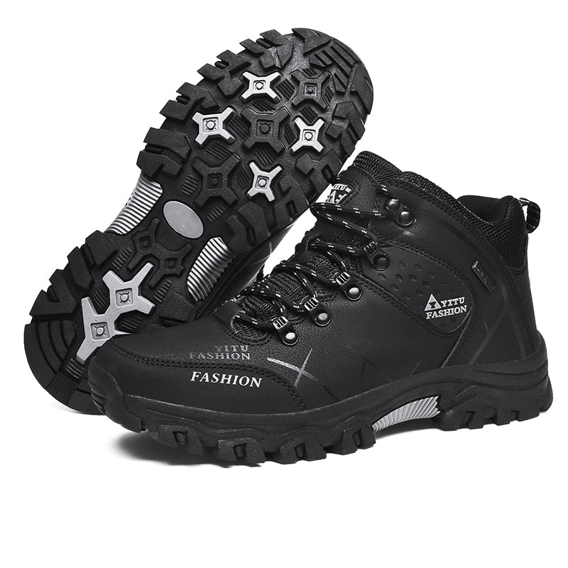 Men Hiking Shoes  -top Waterproof Hiking Shoes Outdoor Trekking Shoes Men Sports Shoes Climbing Shoes Antiskid Wear-resistant  Soles Large size 39
