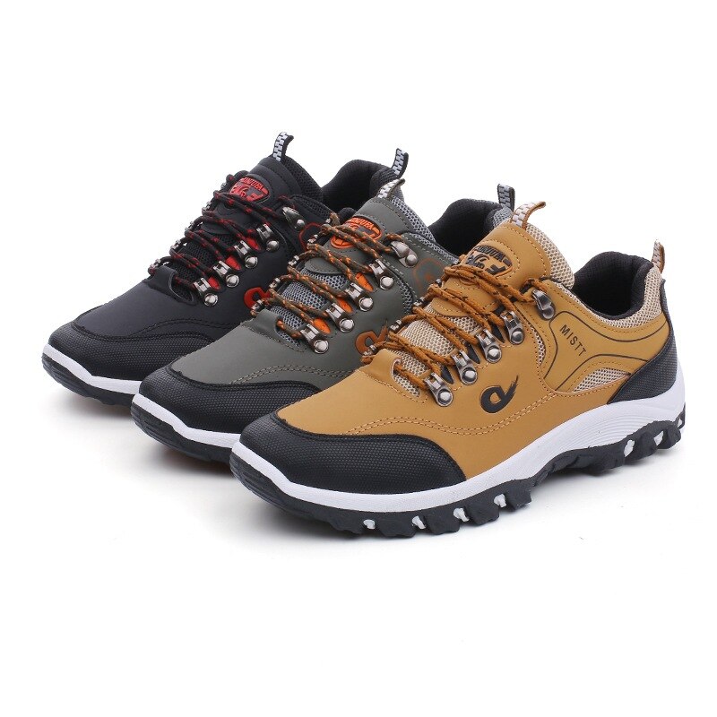 Fall Wearable All-Match Street Trendy Running Non-Slip Outdoor Men's Shoes Leisure Hiking Mountaineering Travel Sneakers Men
