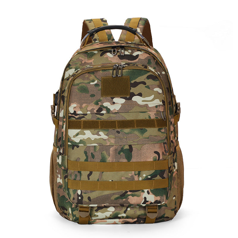 Oxford cloth backpack camouflage outdoor mountaineering bag men's travel bag multi-functional large-capacity waterproof military fan tactical bag