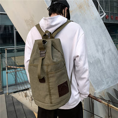 VV Sport Large Capacity Travel Backpacks Male Luggage Canvas Bucket Shoulder Bag Man Hiking Duffle Bags Men Rucksack Outdoor