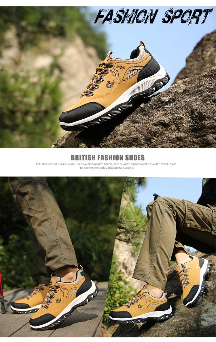 Spring and autumn outdoor hiking shoes casual shoes sports shoes men's breathable travel shoes men's waterproof  running shoes