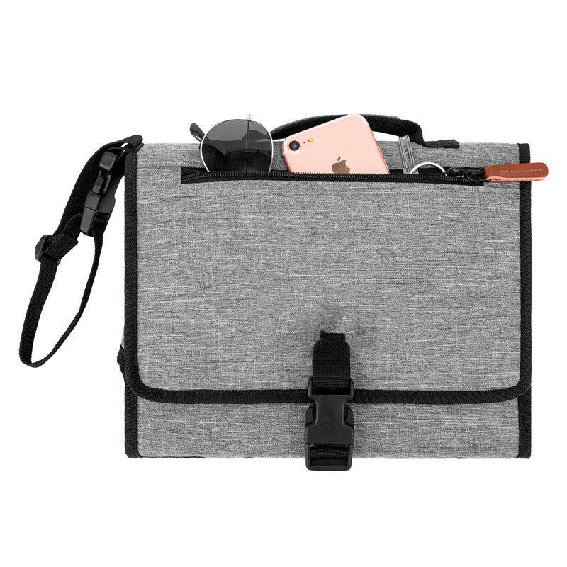 Portable baby changing pad, outdoor changing pad, travel light and thin changing pad bag, multifunctional changing pad
