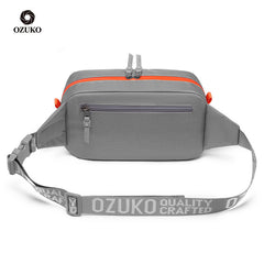 Ozuko  Running Custom  Hiking Sport Women Sling Bags Crossbody Fashion Waterproof Waist Bag