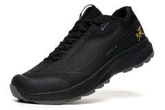 Low Top Black AERIOS FL MID GORE-TEX Covered Waterproof Men's Hiking Sneaker