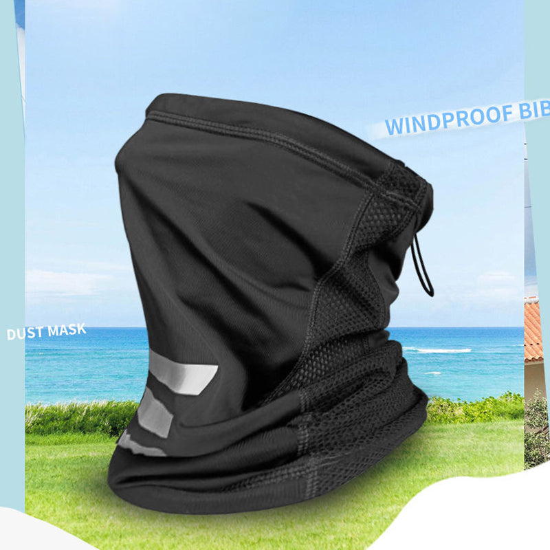 UV Protection Ice Silk headgear Face Cover Neck Tube Outdoor Sports Bandana Scarf mesh Breathable Hiking Scarf Neck Gaiter Bandana multifunctional