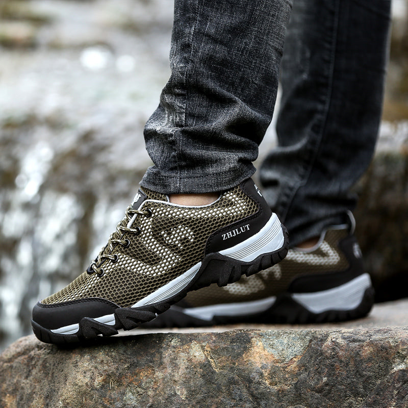 Spring and summer new breathable  -top men's shoes couple models outdoor hiking shoes hiking shoes women's shoes