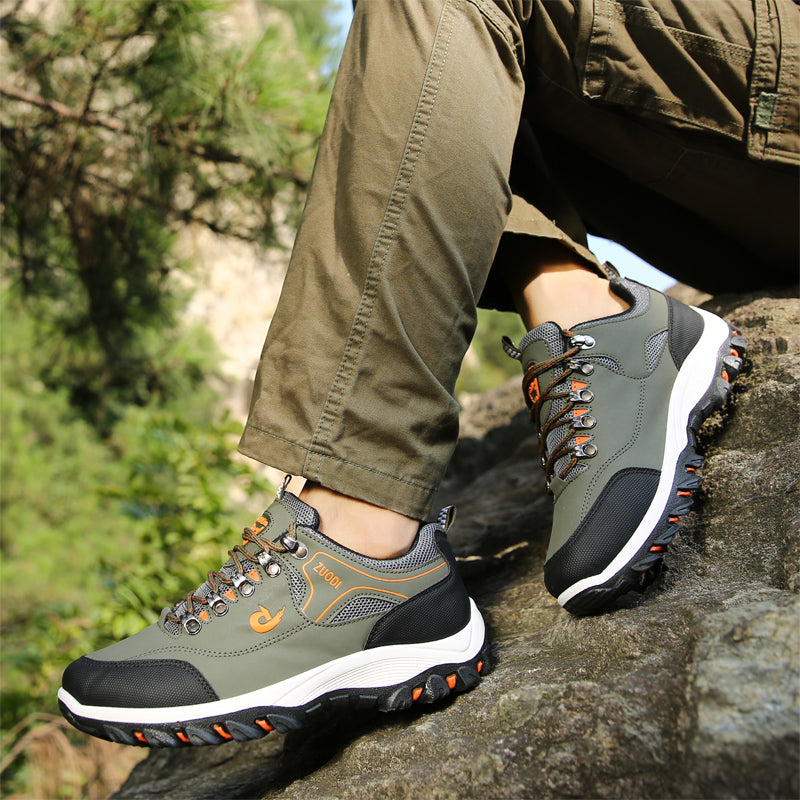 Spring and autumn outdoor hiking shoes casual shoes sports shoes men's breathable travel shoes men's waterproof  running shoes