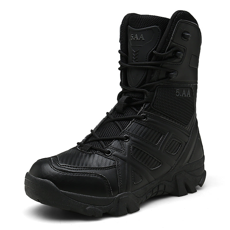 Top desert tactical boots combat boots comfortable hiking shoes large size military boots men's boots