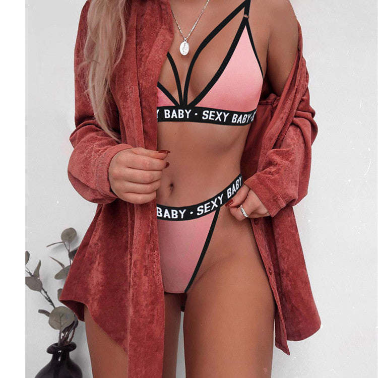 New Best Sale Letter Three Point Suit Swimsuit Rare Fashion Rare Bikini Swimwear